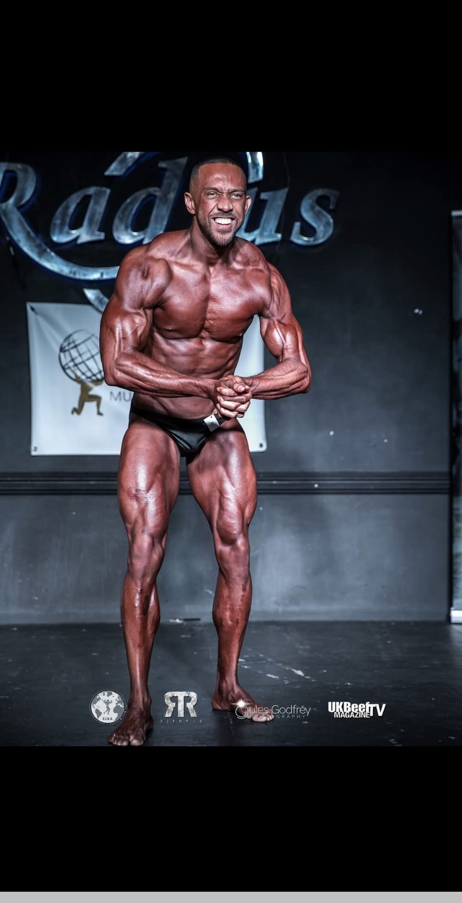 Josh front lat spread at Radius competition